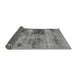 Sideview of Abstract Gray Modern Rug, abs929gry