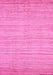 Machine Washable Abstract Pink Modern Rug, wshabs92pnk