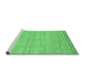 Sideview of Machine Washable Abstract Emerald Green Modern Area Rugs, wshabs92emgrn