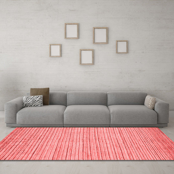 Modern Red Washable Rugs