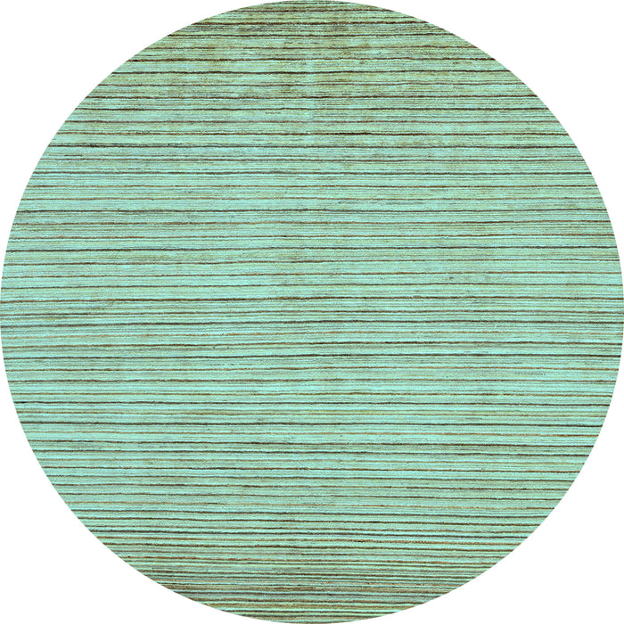 Round Machine Washable Abstract Light Blue Modern Rug, wshabs92lblu