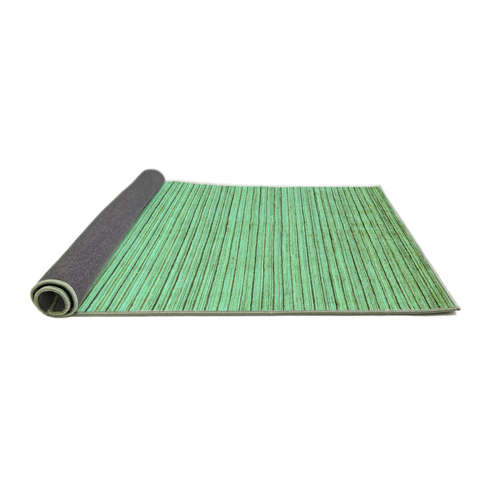 Sideview of Abstract Turquoise Modern Rug, abs92turq