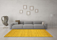 Machine Washable Abstract Yellow Modern Rug, wshabs92yw