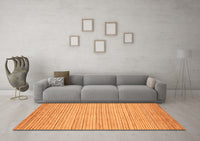 Machine Washable Abstract Orange Modern Rug, wshabs92org