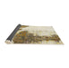 Sideview of Abstract Vanilla Gold Modern Rug, abs930