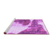 Sideview of Machine Washable Abstract Purple Modern Area Rugs, wshabs930pur