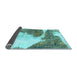 Sideview of Abstract Light Blue Modern Rug, abs930lblu