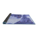 Sideview of Abstract Blue Modern Rug, abs930blu