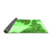 Sideview of Abstract Green Modern Rug, abs930grn