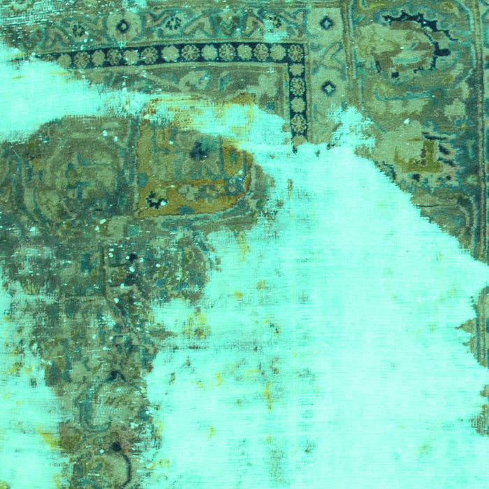 Abstract Turquoise Modern Rug, abs930turq