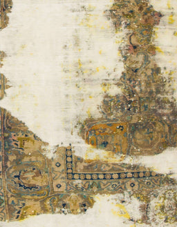 Abstract Vanilla Gold Modern Rug, abs930