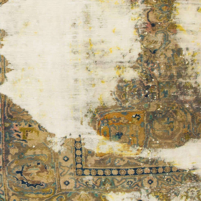 Abstract Vanilla Gold Modern Rug, abs930