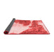 Abstract Red Modern Area Rugs