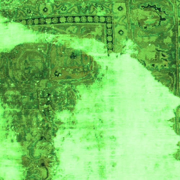 Abstract Green Modern Rug, abs930grn