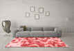 Modern Red Washable Rugs