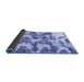 Sideview of Abstract Blue Modern Rug, abs931blu