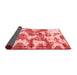 Abstract Red Modern Area Rugs