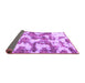 Sideview of Abstract Purple Modern Rug, abs931pur