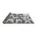 Sideview of Abstract Gray Modern Rug, abs931gry