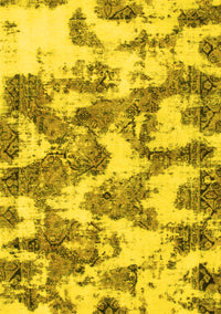 Abstract Yellow Modern Rug, abs931yw