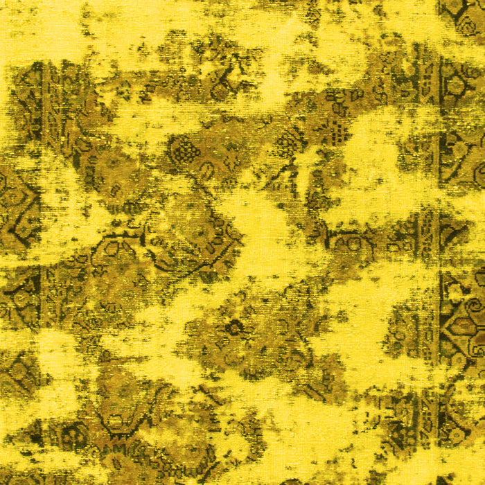 Abstract Yellow Modern Rug, abs931yw