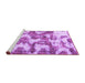 Sideview of Machine Washable Abstract Purple Modern Area Rugs, wshabs931pur