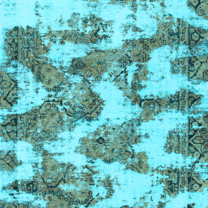 Abstract Light Blue Modern Rug, abs931lblu