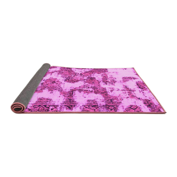 Sideview of Abstract Pink Modern Rug, abs931pnk