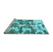 Sideview of Machine Washable Abstract Light Blue Modern Rug, wshabs931lblu