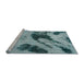 Sideview of Machine Washable Abstract Greenish Blue Green Rug, wshabs932