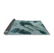 Sideview of Abstract Greenish Blue Green Modern Rug, abs932