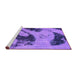 Sideview of Machine Washable Abstract Purple Modern Area Rugs, wshabs932pur