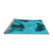 Sideview of Machine Washable Abstract Light Blue Modern Rug, wshabs932lblu