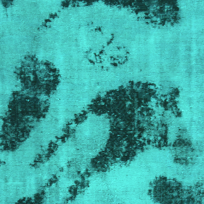 Machine Washable Abstract Turquoise Modern Area Rugs, wshabs932turq