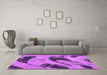 Machine Washable Abstract Pink Modern Rug in a Living Room, wshabs932pnk