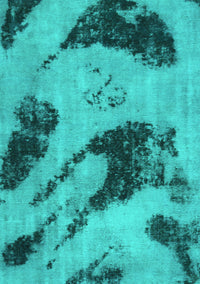 Abstract Turquoise Modern Rug, abs932turq