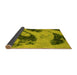 Sideview of Abstract Yellow Modern Rug, abs932yw