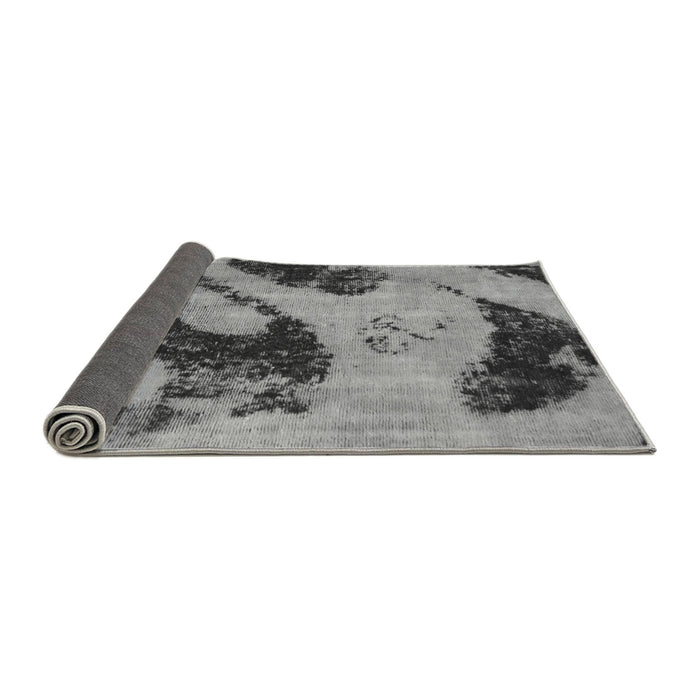 Sideview of Abstract Gray Modern Rug, abs932gry