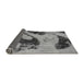 Sideview of Abstract Gray Modern Rug, abs932gry