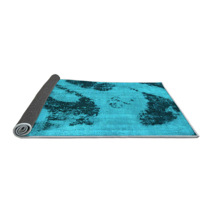 Sideview of Abstract Light Blue Modern Rug, abs932lblu