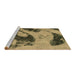 Sideview of Machine Washable Abstract Brown Modern Rug, wshabs932brn