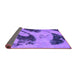 Sideview of Abstract Purple Modern Rug, abs932pur