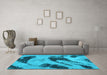 Machine Washable Abstract Light Blue Modern Rug in a Living Room, wshabs932lblu