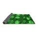 Sideview of Abstract Green Modern Rug, abs933grn