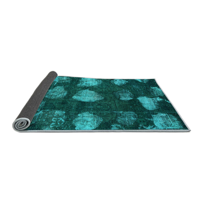 Sideview of Abstract Light Blue Modern Rug, abs933lblu