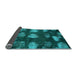 Sideview of Abstract Light Blue Modern Rug, abs933lblu