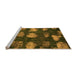 Sideview of Machine Washable Abstract Orange Modern Area Rugs, wshabs933org