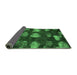 Sideview of Abstract Emerald Green Modern Rug, abs933emgrn