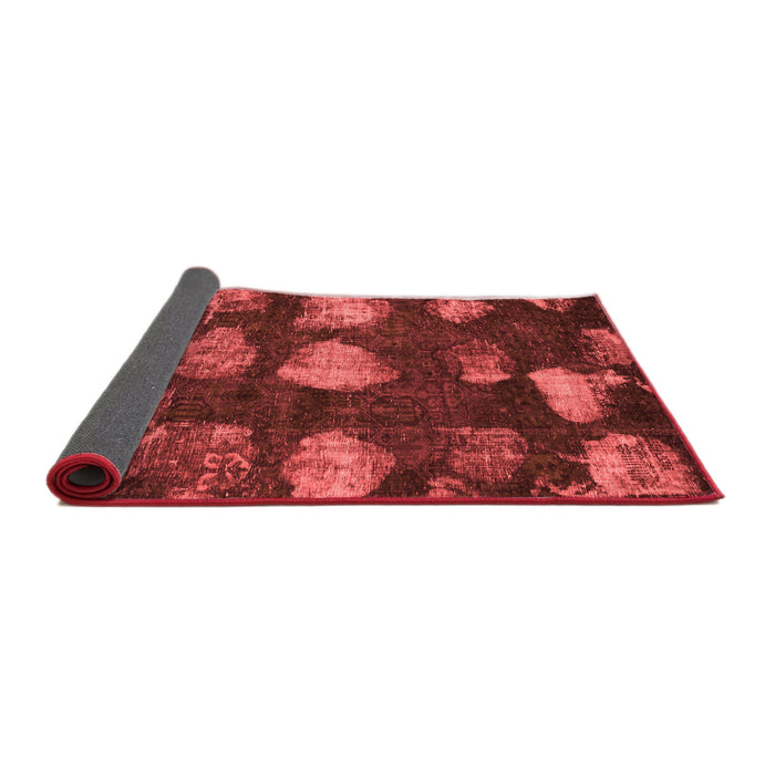Abstract Red Modern Area Rugs