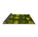 Sideview of Abstract Yellow Modern Rug, abs933yw